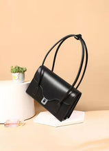 Load image into Gallery viewer, Fingerprint bag: Genuine cowhide top layer leather handbag woman
