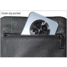 Load image into Gallery viewer, Fingerprint Lock Men: Genuine Leather Cross Body Shoulder Bag ,Anti Theft
