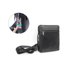 Load image into Gallery viewer, Fingerprint Lock Men: Genuine Leather Cross Body Shoulder Bag ,Anti Theft
