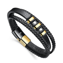 Load image into Gallery viewer, Luxury bracelet: B.S for men Black
