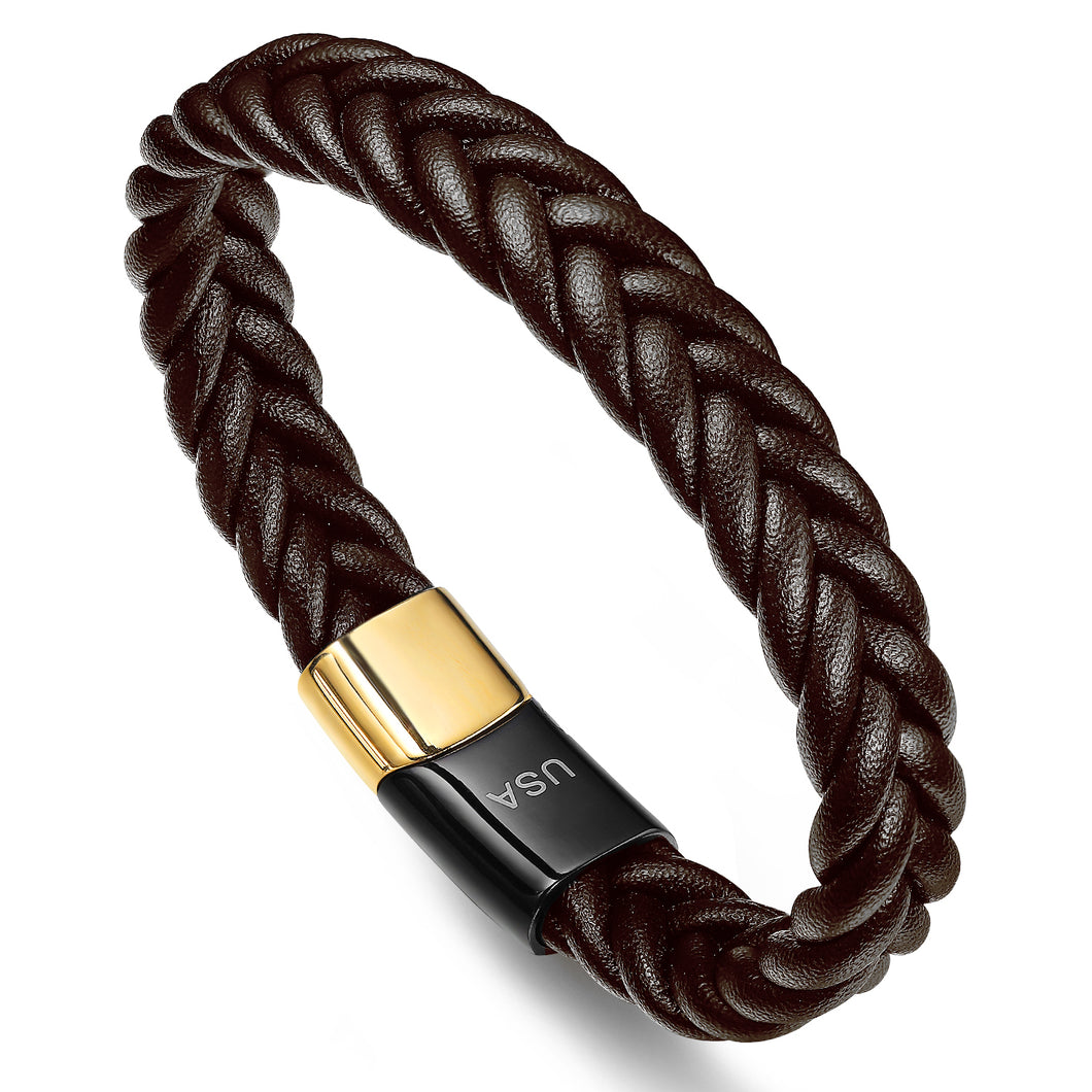 Luxury bracelet :B.S for men (brown)