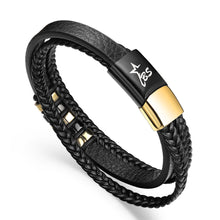 Load image into Gallery viewer, Luxury bracelet: B.S for men Black
