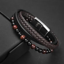 Load image into Gallery viewer, Luxury bracelet: B.S for men Brown(3)
