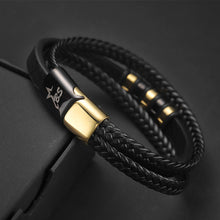 Load image into Gallery viewer, Luxury bracelet: B.S for men Black
