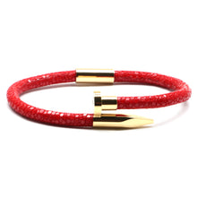 Load image into Gallery viewer, Titan Glow : VIP Luxury  bracelet -Unisex-RED/Gold
