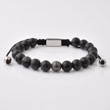 Load image into Gallery viewer, Luxury stone Black Turquoise Bracelet
