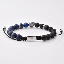 Load image into Gallery viewer, Luxury Bracelet -   Lion Head Stretchable Unisex Matt onyx Bracelet
