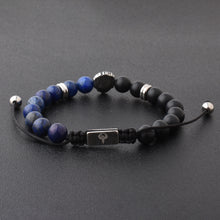 Load image into Gallery viewer, Luxury Bracelet -   Lion Head Stretchable Unisex Matt onyx Bracelet
