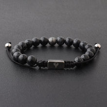 Load image into Gallery viewer, Luxury stone Black Turquoise Bracelet
