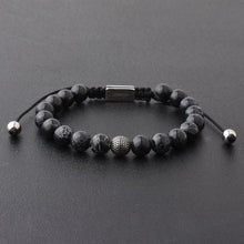 Load image into Gallery viewer, Luxury stone Black Turquoise Bracelet
