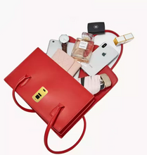 Load image into Gallery viewer, Limited Edition: Genuine cowhide top layer leather handbag Fingerprint lock
