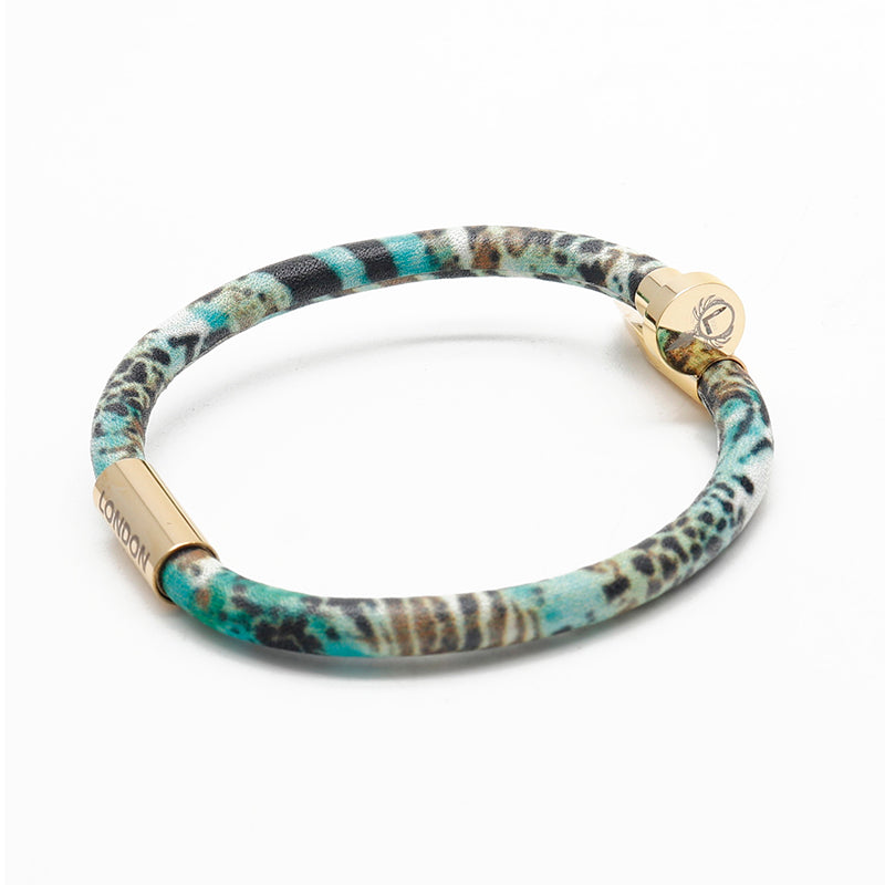 Limited Edition: Marble leather leopard -GREEN